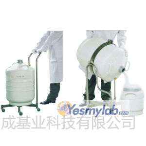 成都金凤液氮罐不锈钢液氮倾倒车(配30-35L)